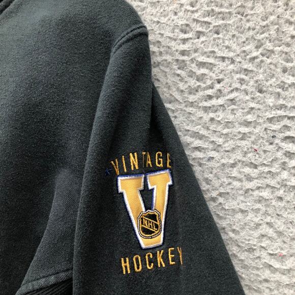 Chicago Black Hawks NHL Vintage Sweatshirt Hoodie Women's XL Embroidered Black - Picture 9 of 9